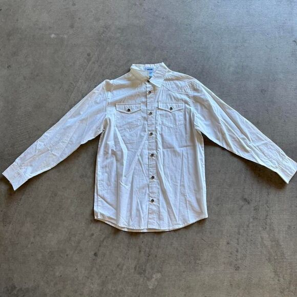 vintage white y2k button up with eagle size XL - Picture 2 of 4
